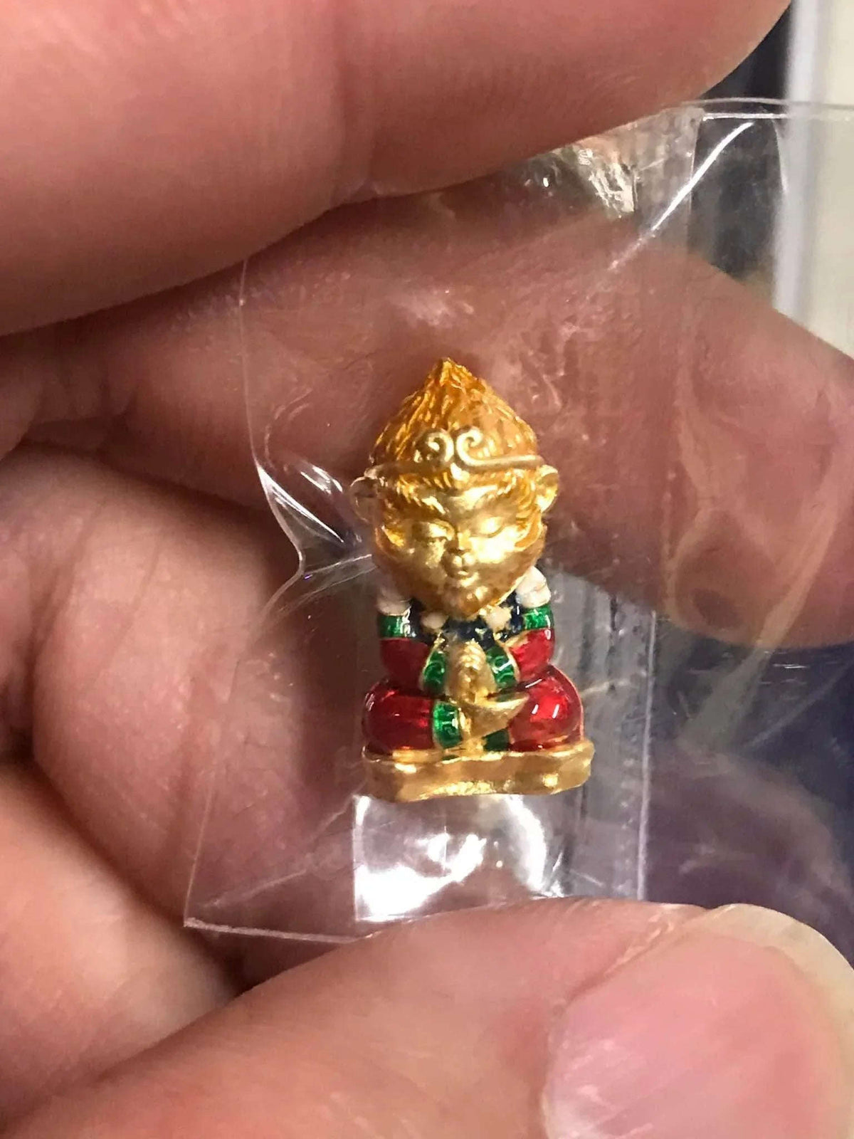 Monkey King Fortune Amulet by Phra Ajarn Amnat - Mahaviro's Power Charm