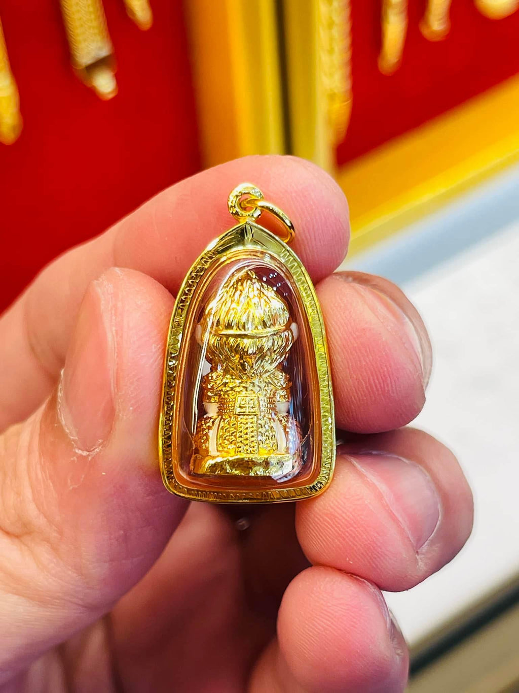 Monkey King Fortune Amulet by Phra Ajarn Amnat - Mahaviro's Power Charm