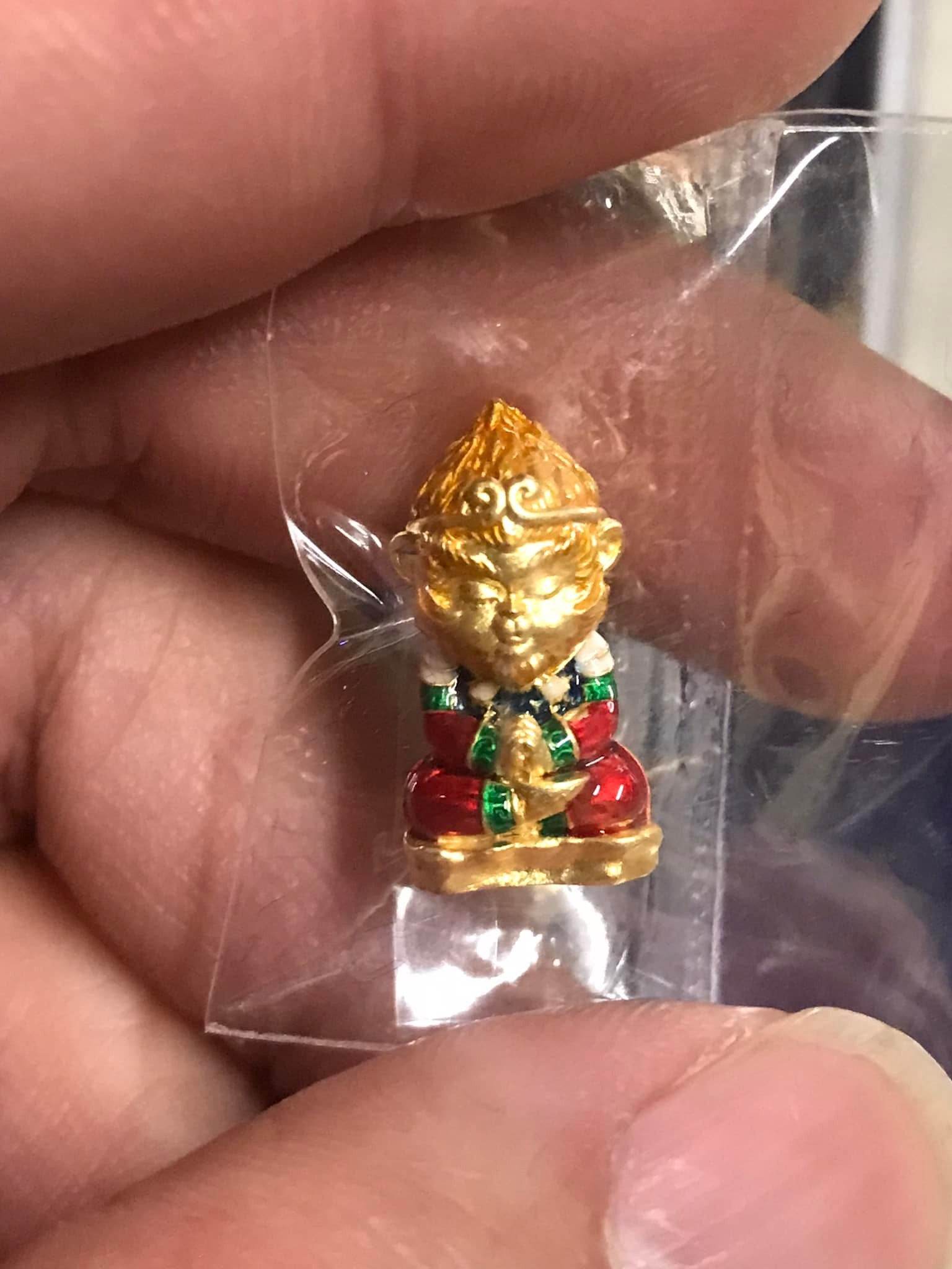 Hong Kong Monkey King Amulet – 100 Million Fortune Edition (2021) By Phra Ajarn Amnat, Mahaviro Meditation Center Chaiyaphum Province - Thai Blessing Co