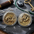 Moo Pee Suea Pendant Pig Mounts Tiger Medallion Thai Amulet Protection talisman good luck charm spiritual jewelry Thai Blessing Co By RURUECHA