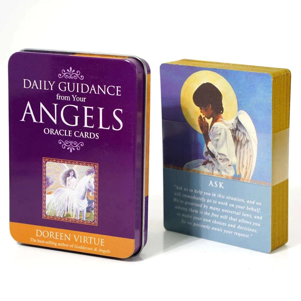 🌙 Moon Compass Tarot Deck – 78 Cards | Gilded Edge | Tin Box | Oracle & Tarot Game | English Edition with Paper Guidebook DEEP BLUE