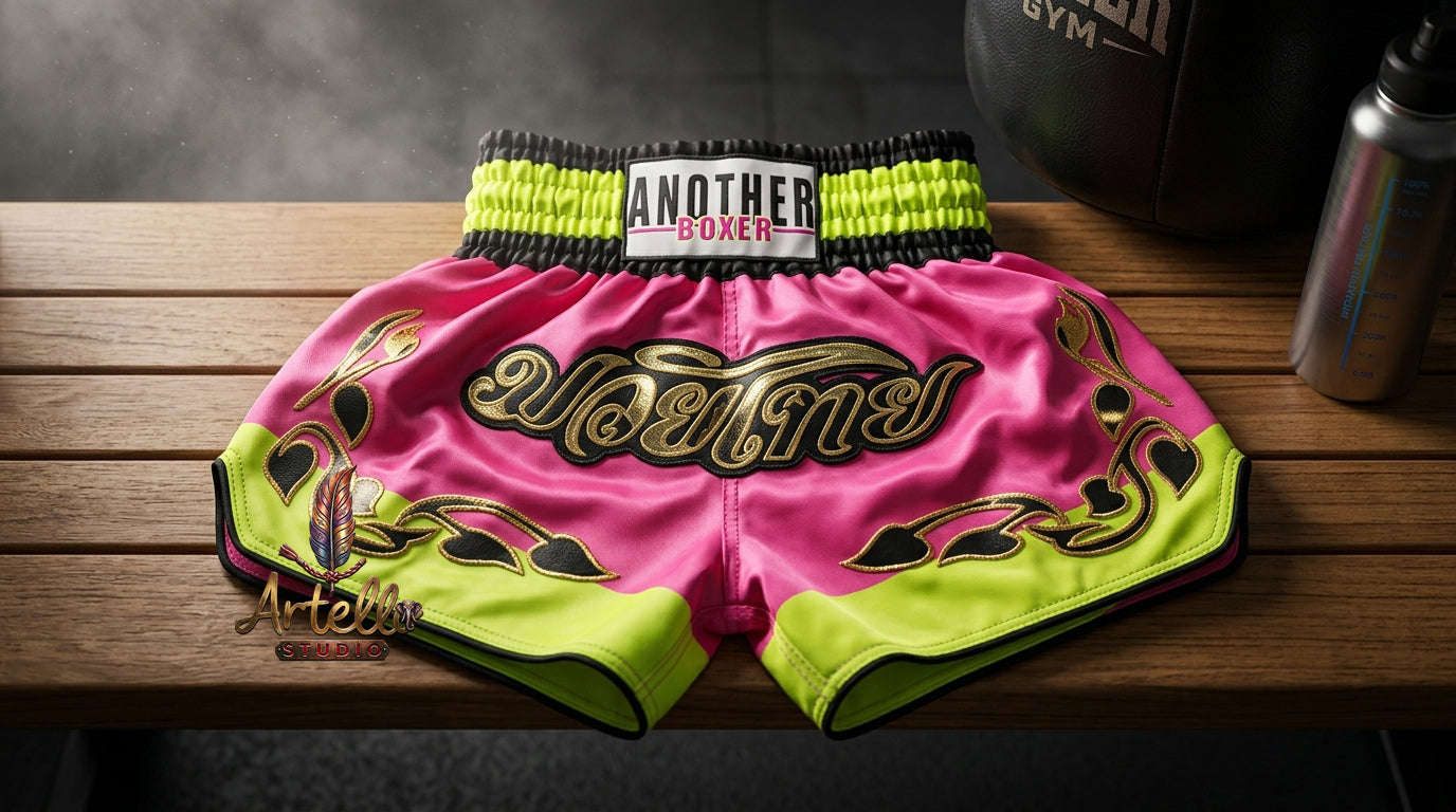 🥊 Muay Thai Shorts Kickboxing MMA Fight Shorts for Men Women Kids – Thai Boxing Training Gear, Breathable Quick Dry Martial Arts Combat Shorts