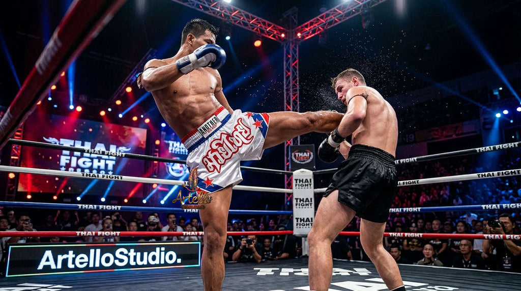 🥊 Muay Thai Shorts Kickboxing MMA Fight Shorts for Men Women Kids – Thai Boxing Training Gear, Breathable Quick Dry Martial Arts Combat Shorts