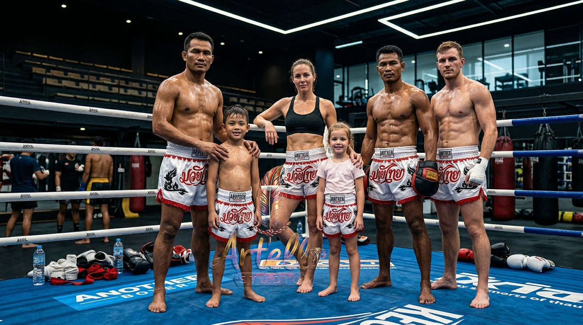 🥊 Muay Thai Shorts Kickboxing MMA Fight Shorts for Men Women Kids – Thai Boxing Training Gear, Breathable Quick Dry Martial Arts Combat Shorts