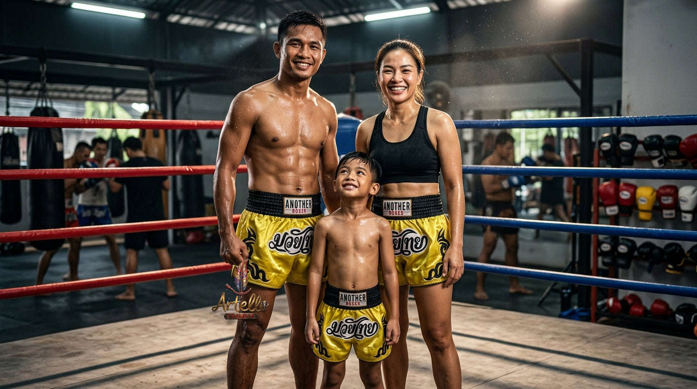 🥊 Muay Thai Shorts Kickboxing MMA Fight Shorts for Men Women Kids – Thai Boxing Training Gear, Breathable Quick Dry Martial Arts Combat Shorts
