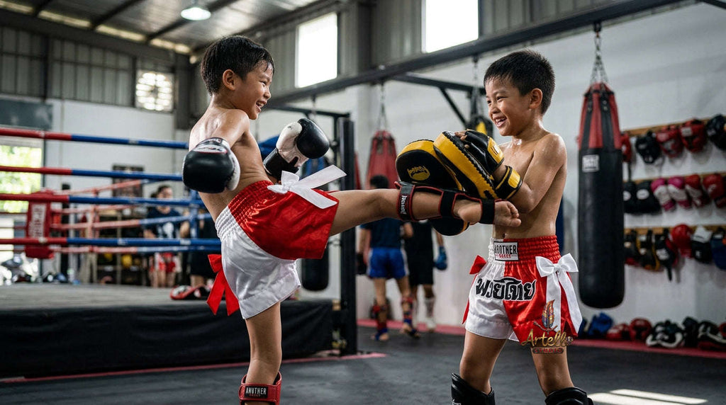 🥊 Muay Thai Shorts Kickboxing MMA Fight Shorts for Men Women Kids – Thai Boxing Training Gear, Breathable Quick Dry Martial Arts Combat Shorts