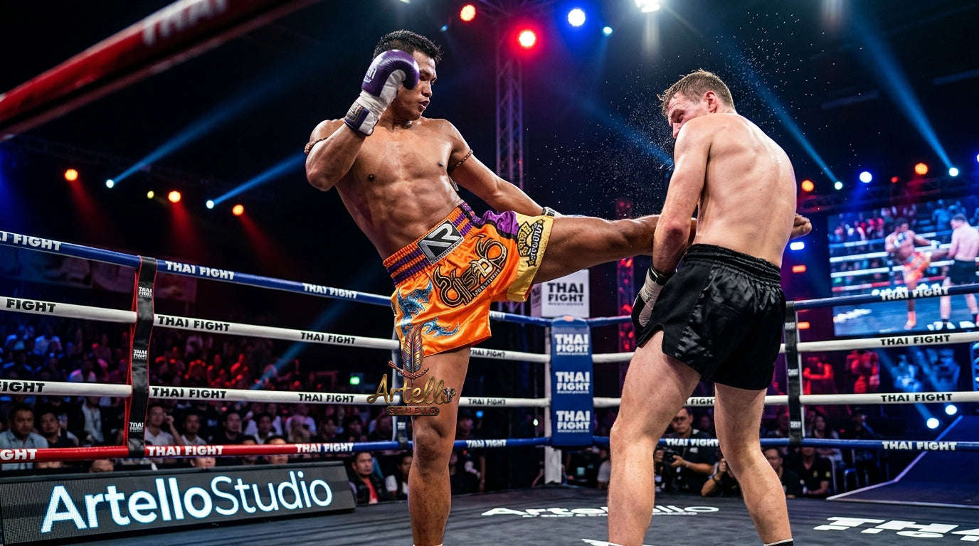 🥊 Muay Thai Shorts Kickboxing MMA Fight Shorts for Men Women Kids – Thai Boxing Training Gear, Breathable Quick Dry Martial Arts Combat Shorts