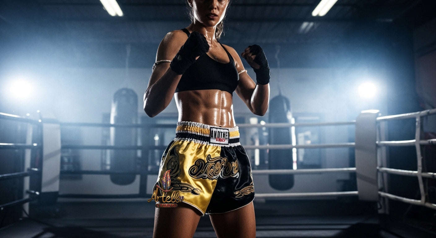 🥊 Muay Thai Shorts Kickboxing MMA Fight Shorts for Men Women Kids – Thai Boxing Training Gear, Breathable Quick Dry Martial Arts Combat Shorts