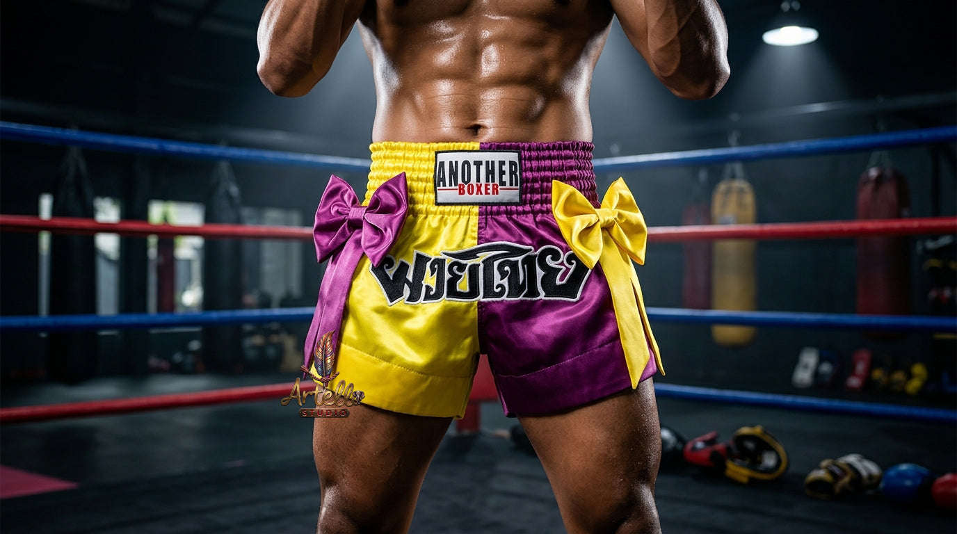 🥊 Muay Thai Shorts Kickboxing MMA Fight Shorts for Men Women Kids – Thai Boxing Training Gear, Breathable Quick Dry Martial Arts Combat Shorts