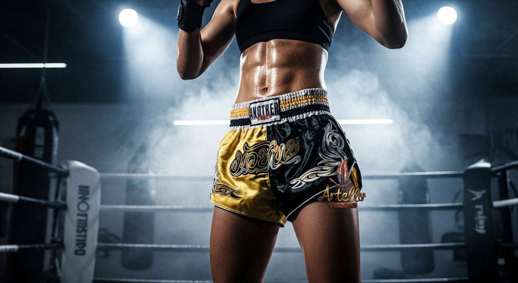 🥊 Muay Thai Shorts Kickboxing MMA Fight Shorts for Men Women Kids – Thai Boxing Training Gear, Breathable Quick Dry Martial Arts Combat Shorts