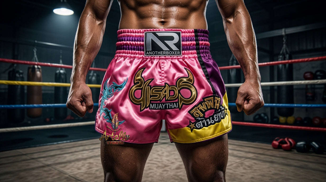 🥊 Muay Thai Shorts Kickboxing MMA Fight Shorts for Men Women Kids – Thai Boxing Training Gear, Breathable Quick Dry Martial Arts Combat Shorts
