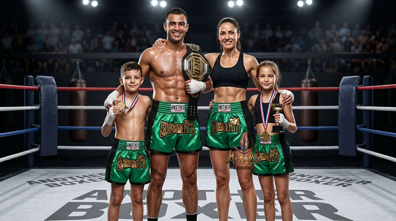 🥊 Muay Thai Shorts Kickboxing MMA Fight Shorts for Men Women Kids – Thai Boxing Training Gear, Breathable Quick Dry Martial Arts Combat Shorts