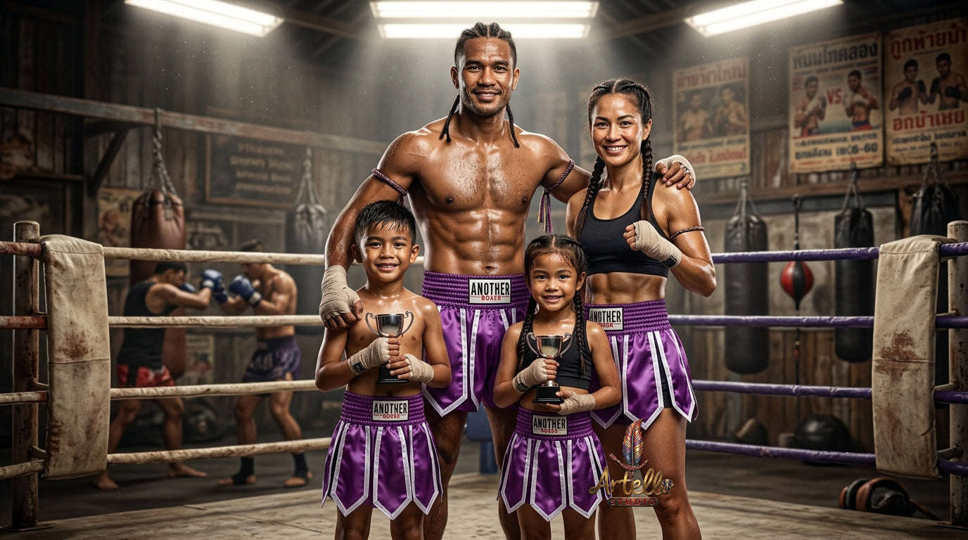 🥊 Muay Thai Shorts Kickboxing MMA Fight Shorts for Men Women Kids – Thai Boxing Training Gear, Breathable Quick Dry Martial Arts Combat Shorts
