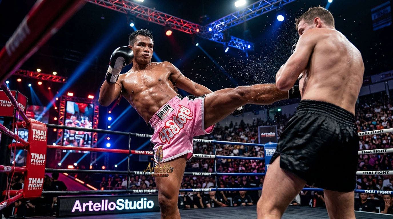 🥊 Muay Thai Shorts Kickboxing MMA Fight Shorts for Men Women Kids – Thai Boxing Training Gear, Breathable Quick Dry Martial Arts Combat Shorts