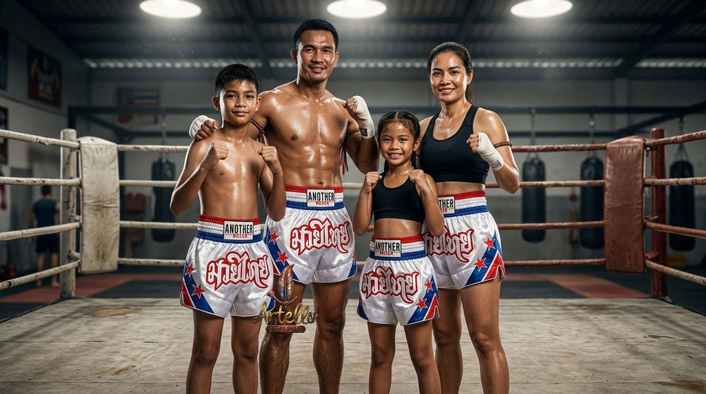 🥊 Muay Thai Shorts Kickboxing MMA Fight Shorts for Men Women Kids – Thai Boxing Training Gear, Breathable Quick Dry Martial Arts Combat Shorts
