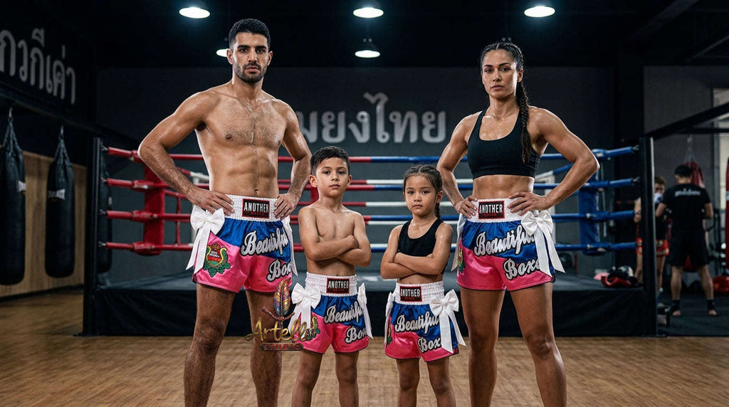🥊 Muay Thai Shorts Kickboxing MMA Fight Shorts for Men Women Kids – Thai Boxing Training Gear, Breathable Quick Dry Martial Arts Combat Shorts