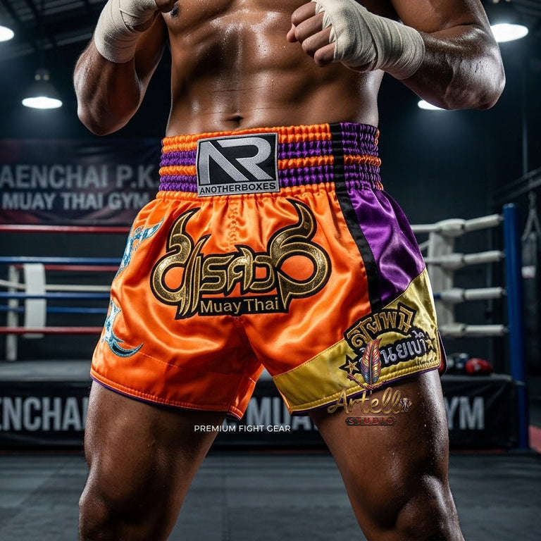 🥊 Muay Thai Shorts Kickboxing MMA Fight Shorts for Men Women Kids – Thai Boxing Training Gear, Breathable Quick Dry Martial Arts Combat Shorts