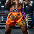 🥊 Muay Thai Shorts Kickboxing MMA Fight Shorts for Men Women Kids – Thai Boxing Training Gear, Breathable Quick Dry Martial Arts Combat Shorts