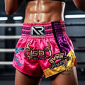 🥊 Muay Thai Shorts Kickboxing MMA Fight Shorts for Men Women Kids – Thai Boxing Training Gear, Breathable Quick Dry Martial Arts Combat Shorts