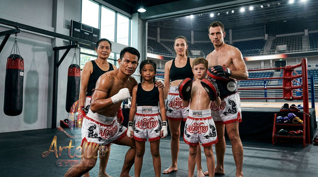 🥊 Muay Thai Shorts Kickboxing MMA Fight Shorts for Men Women Kids – Thai Boxing Training Gear, Breathable Quick Dry Martial Arts Combat Shorts