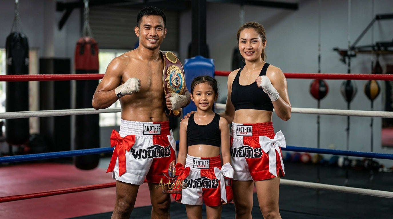 🥊 Muay Thai Shorts Kickboxing MMA Fight Shorts for Men Women Kids – Thai Boxing Training Gear, Breathable Quick Dry Martial Arts Combat Shorts