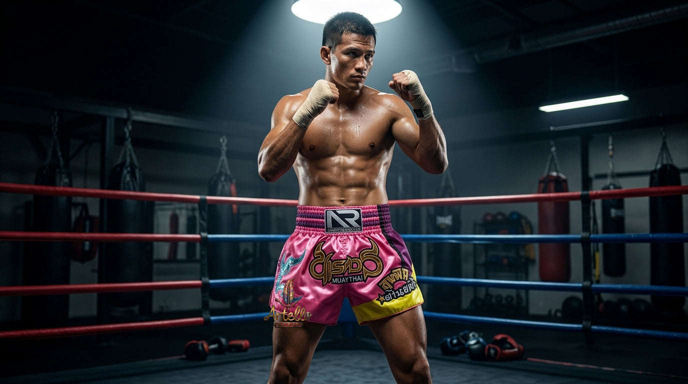 🥊 Muay Thai Shorts Kickboxing MMA Fight Shorts for Men Women Kids – Thai Boxing Training Gear, Breathable Quick Dry Martial Arts Combat Shorts