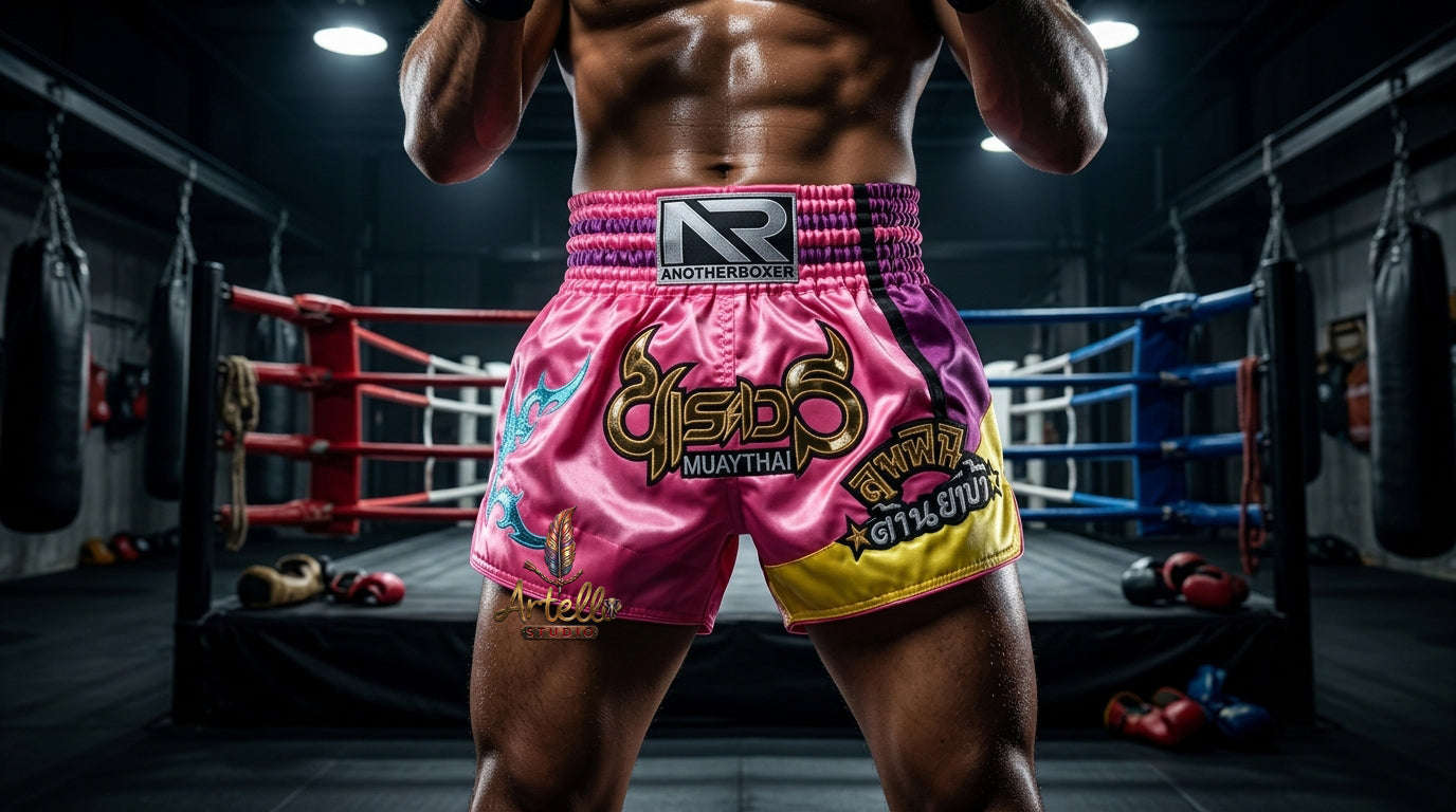 🥊 Muay Thai Shorts Kickboxing MMA Fight Shorts for Men Women Kids – Thai Boxing Training Gear, Breathable Quick Dry Martial Arts Combat Shorts
