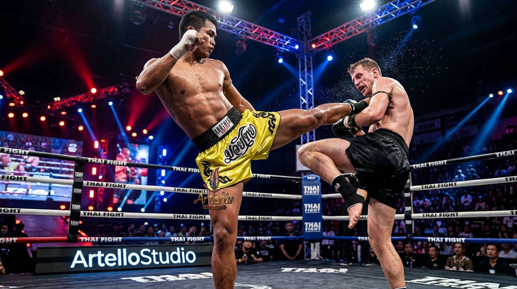 🥊 Muay Thai Shorts Kickboxing MMA Fight Shorts for Men Women Kids – Thai Boxing Training Gear, Breathable Quick Dry Martial Arts Combat Shorts
