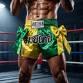🥊 Muay Thai Shorts Kickboxing MMA Fight Shorts for Men Women Kids – Thai Boxing Training Gear, Breathable Quick Dry Martial Arts Combat Shorts