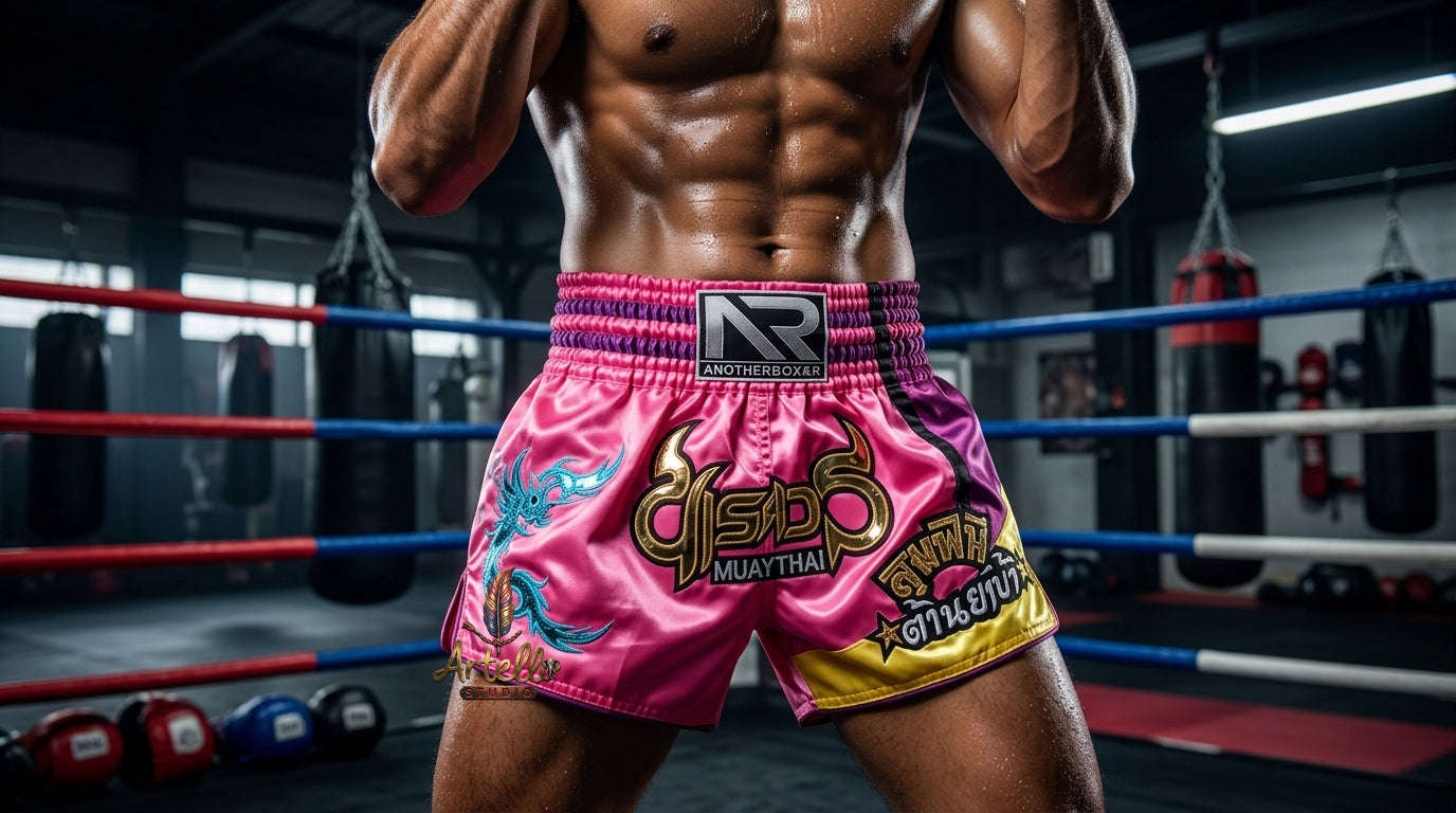 🥊 Muay Thai Shorts Kickboxing MMA Fight Shorts for Men Women Kids – Thai Boxing Training Gear, Breathable Quick Dry Martial Arts Combat Shorts