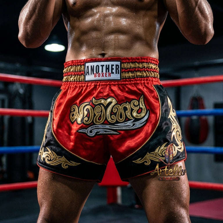 🥊 Muay Thai Shorts Kickboxing MMA Fight Shorts for Men Women Kids – Thai Boxing Training Gear, Breathable Quick Dry Martial Arts Combat Shorts