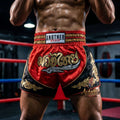 🥊 Muay Thai Shorts Kickboxing MMA Fight Shorts for Men Women Kids – Thai Boxing Training Gear, Breathable Quick Dry Martial Arts Combat Shorts