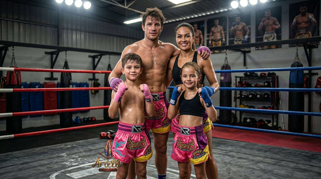 🥊 Muay Thai Shorts Kickboxing MMA Fight Shorts for Men Women Kids – Thai Boxing Training Gear, Breathable Quick Dry Martial Arts Combat Shorts