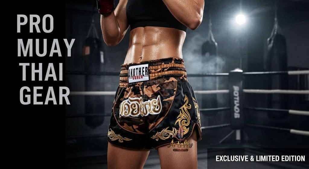 🥊 Muay Thai Shorts Kickboxing MMA Fight Shorts for Men Women Kids – Thai Boxing Training Gear, Breathable Quick Dry Martial Arts Combat Shorts