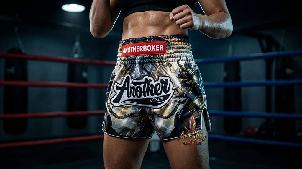 🥊 Muay Thai Shorts Kickboxing MMA Fight Shorts for Men Women Kids – Thai Boxing Training Gear, Breathable Quick Dry Martial Arts Combat Shorts