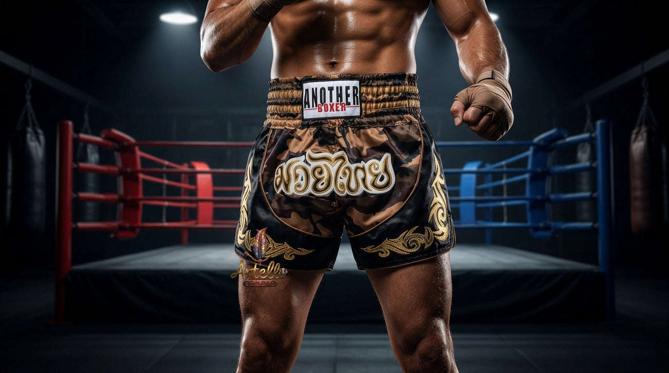 🥊 Muay Thai Shorts Kickboxing MMA Fight Shorts for Men Women Kids – Thai Boxing Training Gear, Breathable Quick Dry Martial Arts Combat Shorts