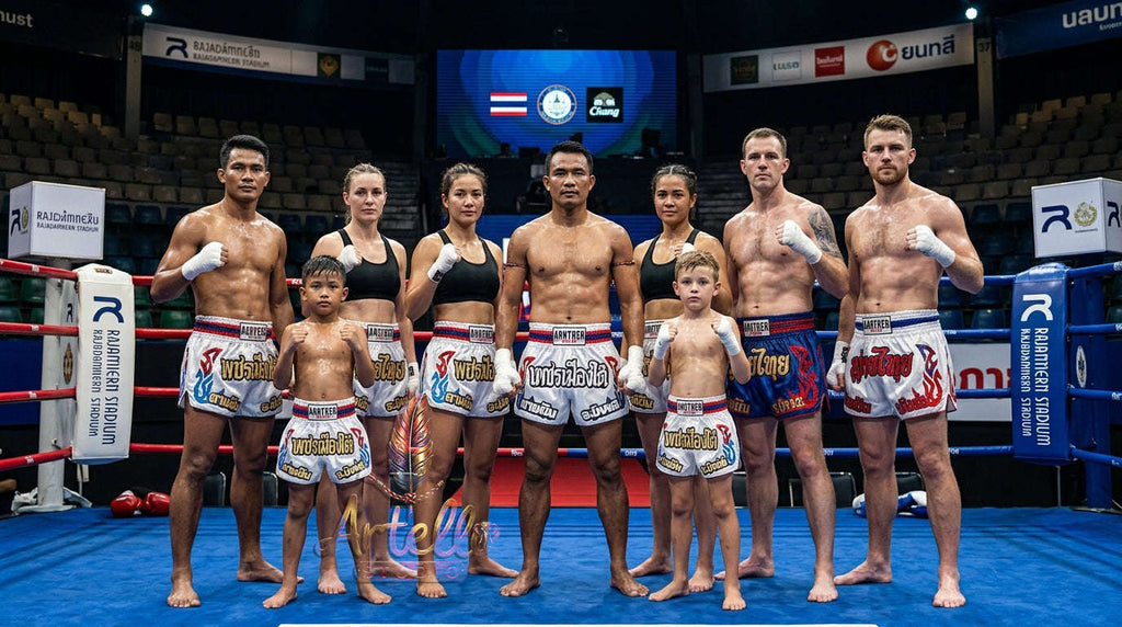 🥊 Muay Thai Shorts Kickboxing MMA Fight Shorts for Men Women Kids – Thai Boxing Training Gear, Breathable Quick Dry Martial Arts Combat Shorts