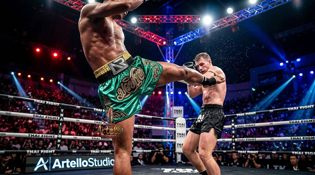 🥊 Muay Thai Shorts Kickboxing MMA Fight Shorts for Men Women Kids – Thai Boxing Training Gear, Breathable Quick Dry Martial Arts Combat Shorts