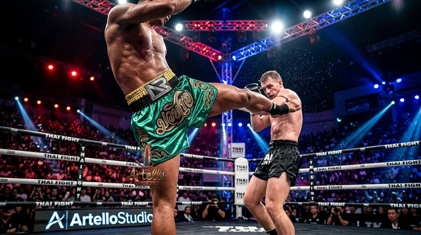 🥊 Muay Thai Shorts Kickboxing MMA Fight Shorts for Men Women Kids – Thai Boxing Training Gear, Breathable Quick Dry Martial Arts Combat Shorts