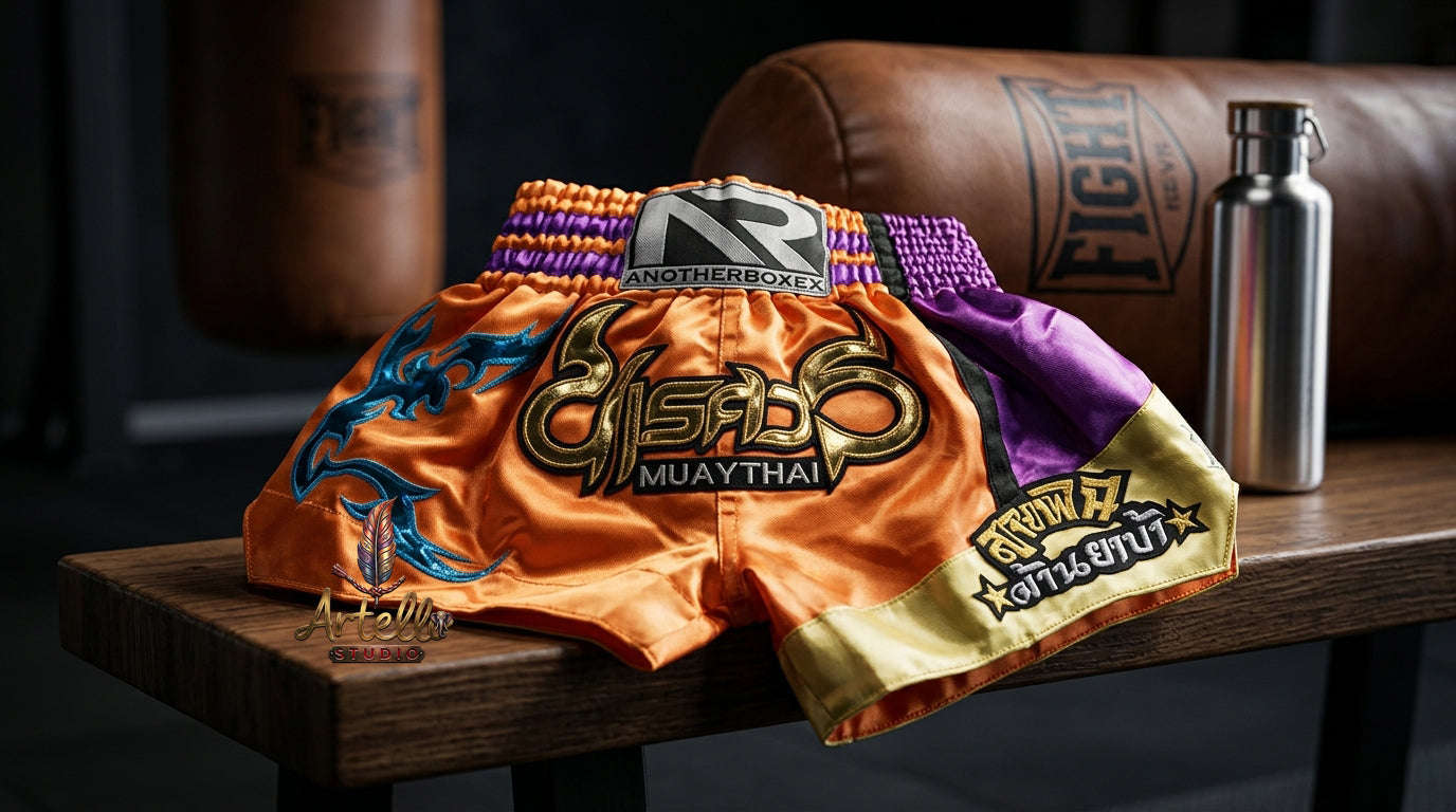 🥊 Muay Thai Shorts Kickboxing MMA Fight Shorts for Men Women Kids – Thai Boxing Training Gear, Breathable Quick Dry Martial Arts Combat Shorts