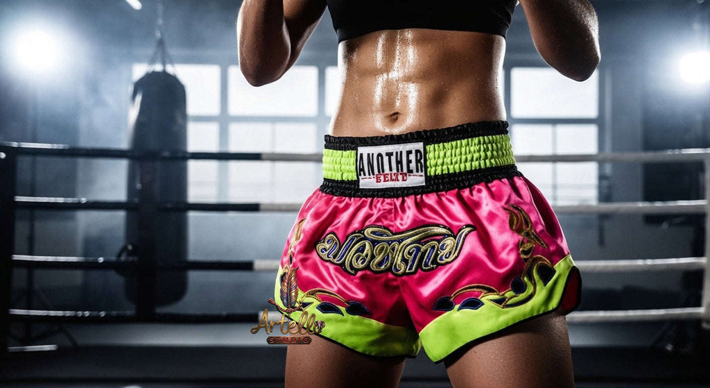 🥊 Muay Thai Shorts Kickboxing MMA Fight Shorts for Men Women Kids – Thai Boxing Training Gear, Breathable Quick Dry Martial Arts Combat Shorts