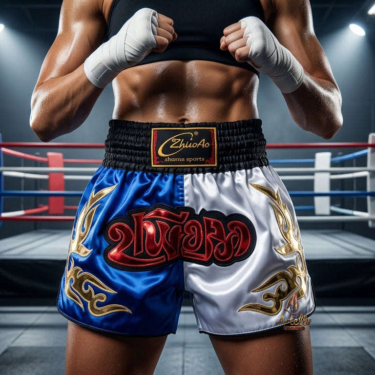 🥊 Muay Thai Shorts Kickboxing MMA Fight Shorts for Men Women Kids – Thai Boxing Training Gear, Breathable Quick Dry Martial Arts Combat Shorts