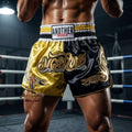 🥊 Muay Thai Shorts Kickboxing MMA Fight Shorts for Men Women Kids – Thai Boxing Training Gear, Breathable Quick Dry Martial Arts Combat Shorts