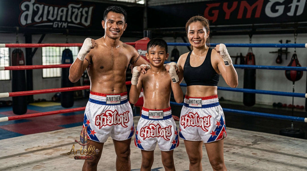 🥊 Muay Thai Shorts Kickboxing MMA Fight Shorts for Men Women Kids – Thai Boxing Training Gear, Breathable Quick Dry Martial Arts Combat Shorts