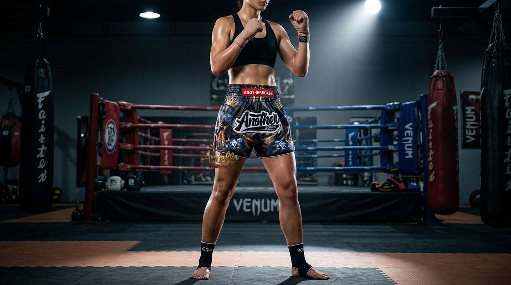 🥊 Muay Thai Shorts Kickboxing MMA Fight Shorts for Men Women Kids – Thai Boxing Training Gear, Breathable Quick Dry Martial Arts Combat Shorts