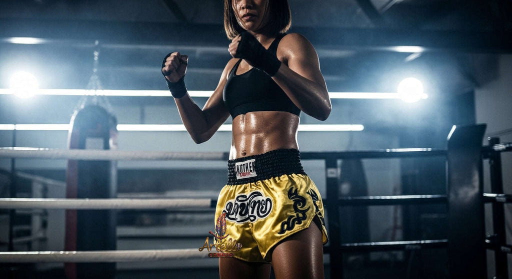 🥊 Muay Thai Shorts Kickboxing MMA Fight Shorts for Men Women Kids – Thai Boxing Training Gear, Breathable Quick Dry Martial Arts Combat Shorts