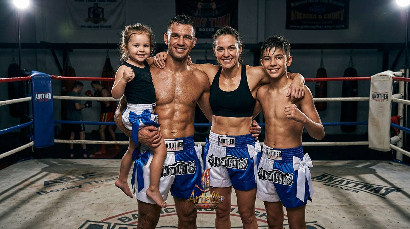 🥊 Muay Thai Shorts Kickboxing MMA Fight Shorts for Men Women Kids – Thai Boxing Training Gear, Breathable Quick Dry Martial Arts Combat Shorts