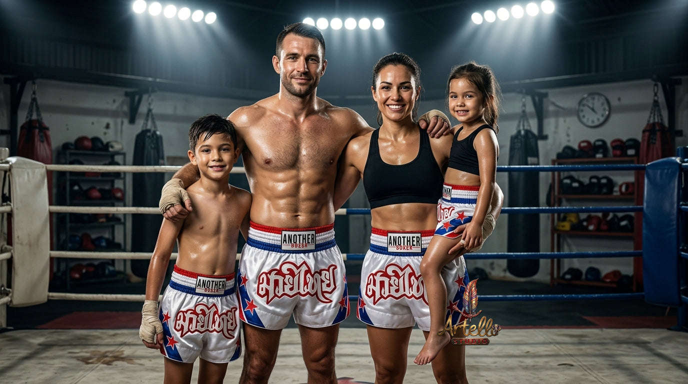 🥊 Muay Thai Shorts Kickboxing MMA Fight Shorts for Men Women Kids – Thai Boxing Training Gear, Breathable Quick Dry Martial Arts Combat Shorts