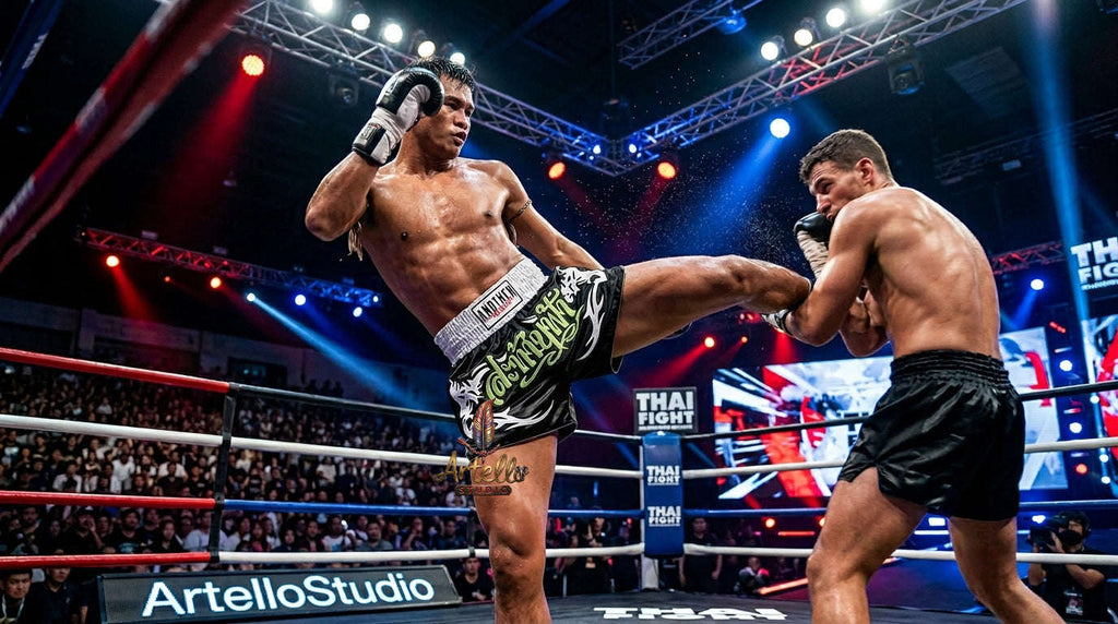 🥊 Muay Thai Shorts Kickboxing MMA Fight Shorts for Men Women Kids – Thai Boxing Training Gear, Breathable Quick Dry Martial Arts Combat Shorts