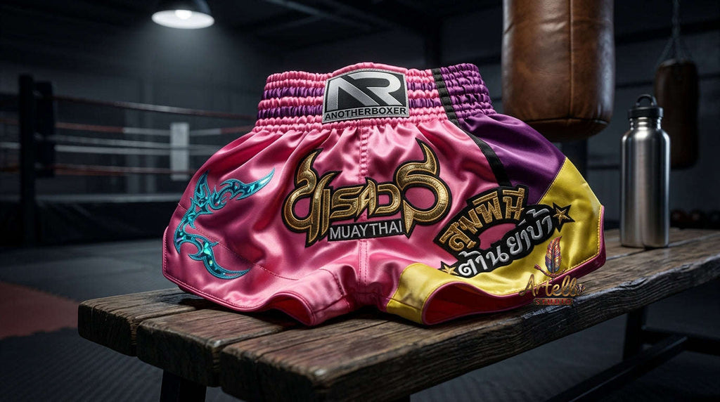 🥊 Muay Thai Shorts Kickboxing MMA Fight Shorts for Men Women Kids – Thai Boxing Training Gear, Breathable Quick Dry Martial Arts Combat Shorts